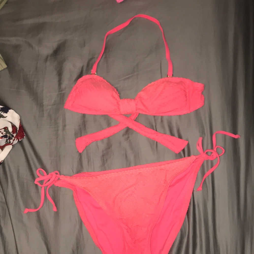 Pink Lace Swimsuit Bought at Target